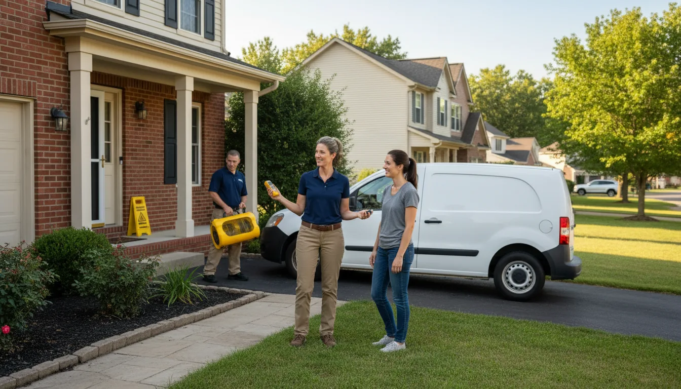 Residential water damage restoration in Lewiston, NE